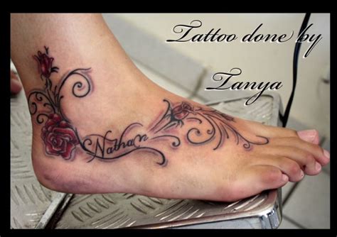 20 Best Name Ankle Tattoo Designs Images On Pinterest