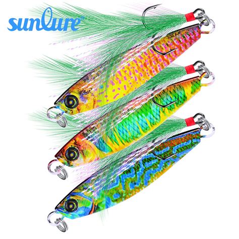 Sunlure Brand New 6pcset Lead Fish Jig Fishing Lure Metal Fishing Bait