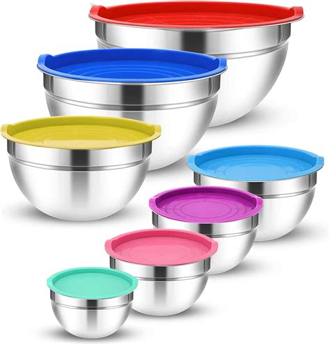 Home Mixing Bowls Bakeware E Far Stainless Steel Mixing Bowls Metal