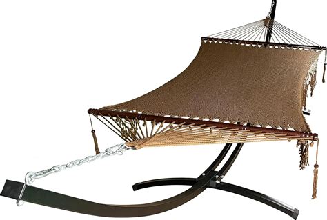 15 Ft Indooroutdoor Heavy Duty Black Steel Arc Hammock Stand Deluxe