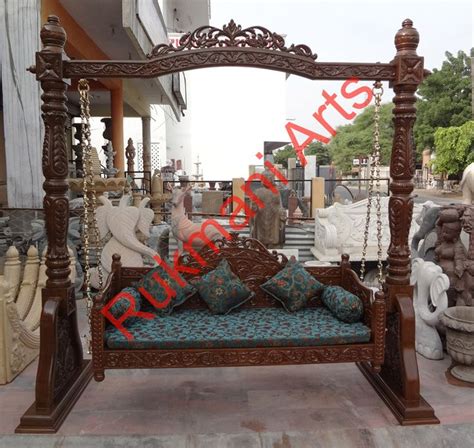 Code 82 Buy Carved Indian Maharaja Wooden Swings Wooden Swings Wooden