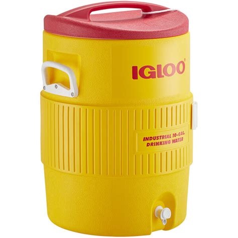 Igloo 4101 10 Gallon Yellow Insulated Beverage Dispenser Portable