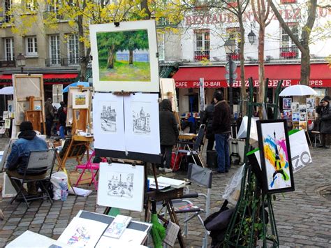 Place Du Tertre Montmartre French Moments