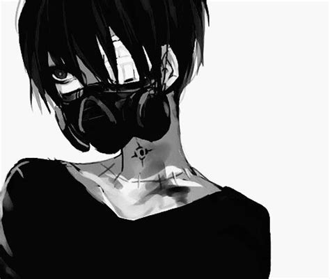 Boy Anime Scar Black Mask Black Hair Black Eyes Anime