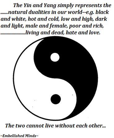 Their transition from integration to disintegration depends on the rise and fall of yin and yang. Wisdom Quotes: The Yin and Yang|