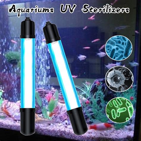 110220v Aquarium Submersible Uv Light Sterilizer Pond Fish Tank