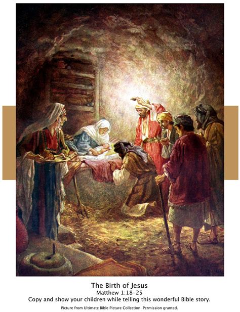 Bible Story Picture Of The Birth Of Jesus From Matthew Copy