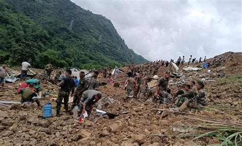 At Least Two Killed 26 Missing In Eastern Nepal Floods Landslides India Daily Mail