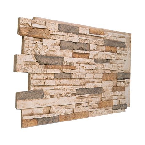 Urestone faux stone panels offer a large variety of color and texture choices with an incredibly realistic look of stone to make any exterior or interior projects stand. #137 Multi Color Faux Stacked Stone Wall Panel made in USA ...