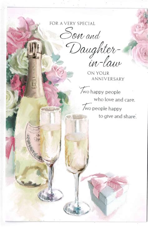 Happy anniversary son and daughter in law. Son And Daughter In Law Anniversary Card - With Love Gifts & Cards