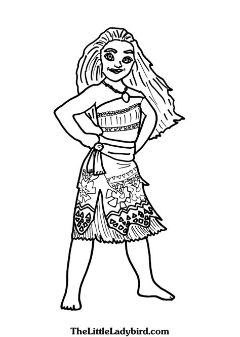 Moana is a great friend of the ocean. Get This Printable Moana Coloring Pages Online ZD62P
