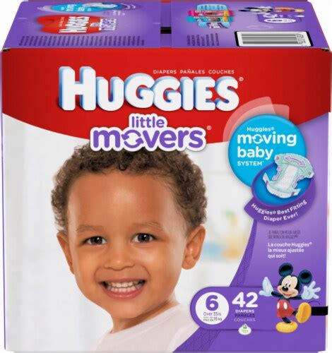 Huggies Little Movers Baby Diapers Size 6 35 Lbs 48 Ct Kroger