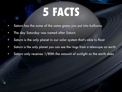 5 Interesting Facts About Saturn