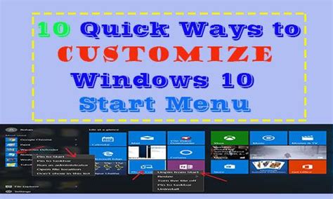 10 Quick Ways To Customize Windows 10 Start Menu Technotrait