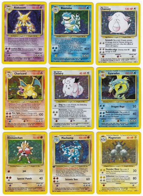 Find deals on products in toys & games on amazon. Base 1 Set Pokemon Cards HOLOS SHINYS FOILS / Rares CHOOSE 102 Out Of Print EX | eBay