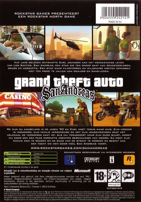 Grand Theft Auto San Andreas 2005 Xbox Box Cover Art Mobygames