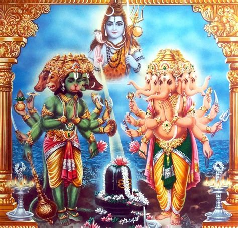 Lord Shiva With Ganesh Hd Wallpaper Backgrounds Hanuman Images Lord