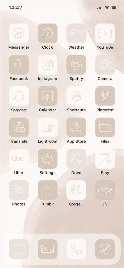 Neutral Beige App Icons