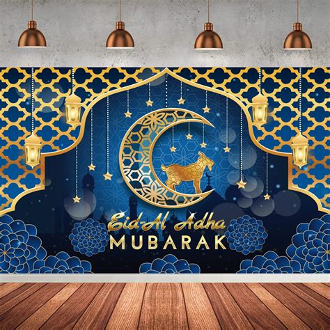 Buy Eid Al Adha Banner Backdrop Decorations Eid Al Adha Hanging Banner