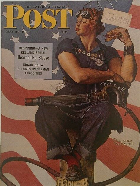 Rosie The Riveter From Saturday Evening Post May 29 1943 Saturday