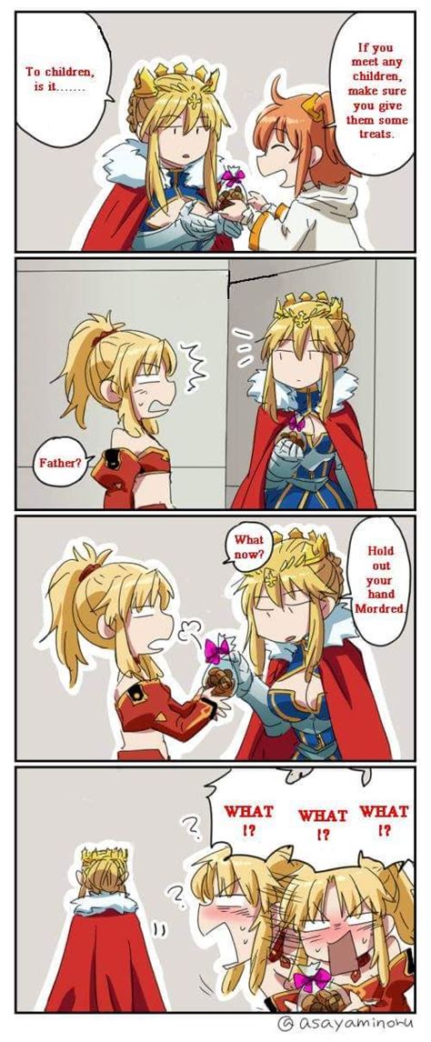 Lancer Artoria And Mordred Fate Stay Night Anime Fate Stay Night