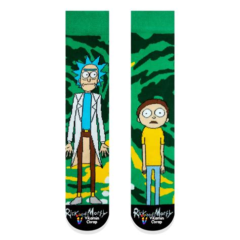 Rick And Morty Renkli Çorap Vitamin Çorap