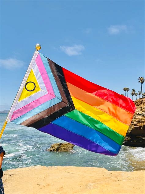 intersex inclusive flag intersex progress pride flag colorful fade proof flag rainbow gay