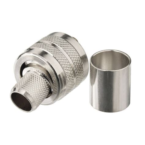 Uhf Pl 259 Male Crimp Connector For Lmr 400 Ksr 400 Rg8 Rg213 Coaxial