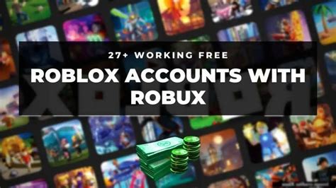 31 Free Roblox Accounts Id And Password With Robux 2023