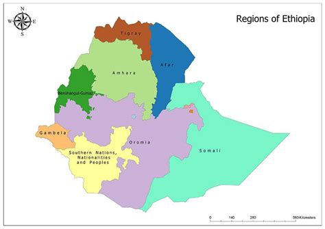 A Map Of Ethiopias Ethnic Based Federal States Rmapporn