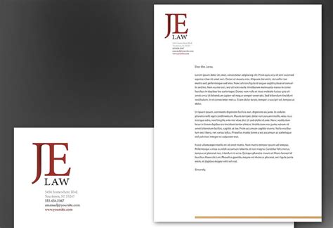 Create your own stunning, personalized letterhead designs for free with canva's easy to use online letterhead maker. Attorney Law Firm Letterhead Design Layout | Letterhead ...