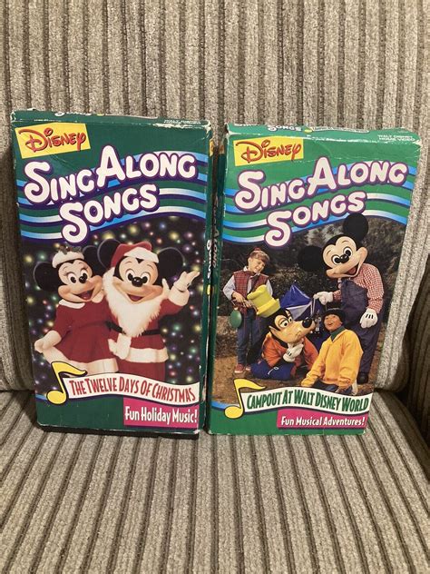 Disney Sing Along Songs Vhs Lot Campout At Grelly Usa