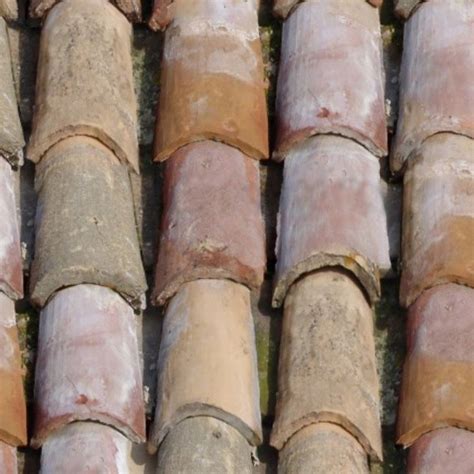 Old Clay Roof Tile King Casale Senese Texture Seamless 03457