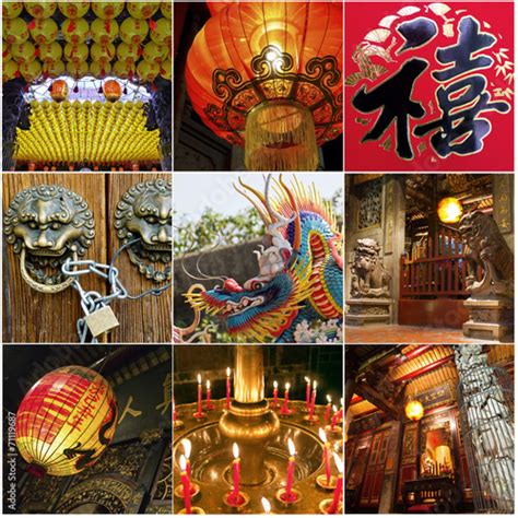 Collection Of Chinese Culture Concept Buy This Stock Photo And