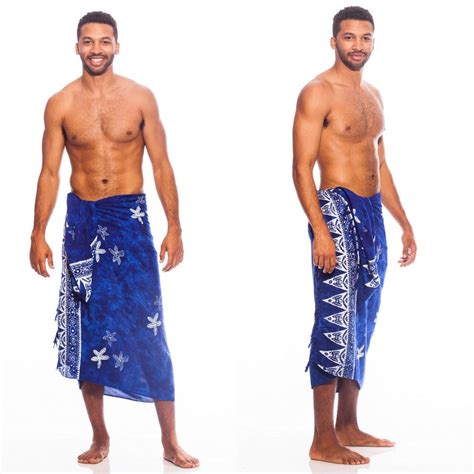 Starfish Mens Sarong In Blue Streetwear Men Outfits Mens Fashion
