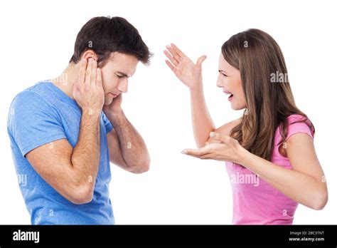 Angry Couple Arguing Stock Photo Alamy