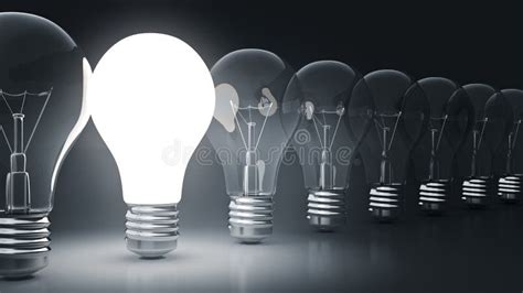 Simple Light Bulbs Stock Illustration Illustration Of Illumination