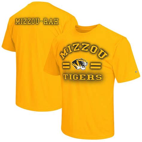 Missouri Tigers Colosseum Big And Tall Haze T Shirt Gold Missouri Tigers Tiger Shirt Mizzou