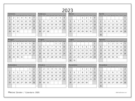Calendario 2023 Da Stampare “40ds” Michel Zbinden It