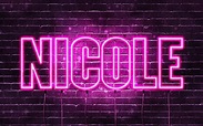 Download wallpapers Nicole, 4k, wallpapers with names, female names ...