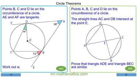 Circle Theorems Mr