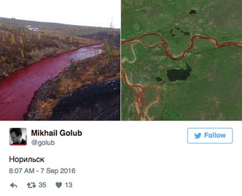 Siberian Biblical Plague Russian Arctic Mysteriously River Turns Blood