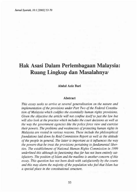 Hak Asasi Dalam Perlembagaan Malaysia 1 Dalam Perlemb Vrogue Co