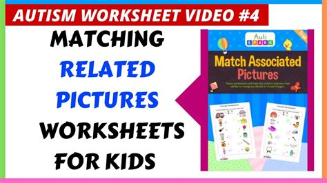 Autism Worksheets 4 Matching Related Pictures Autispark Autism