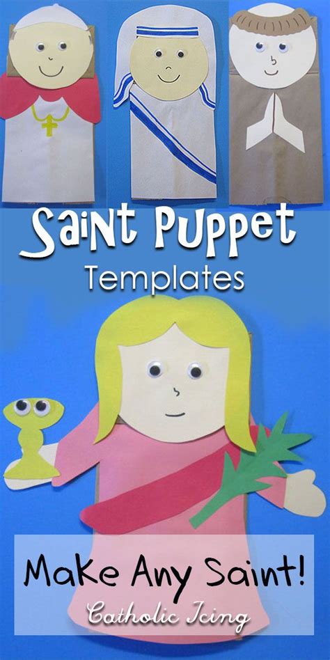 Saint Craft For Catholic Kids Printable Templates For Paper Bag