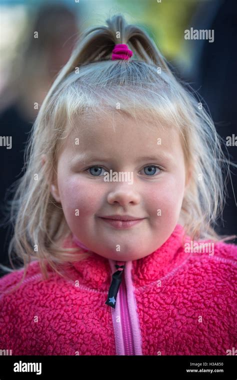 Portrait Of Young Icelandic Girl Iceland Stock Photo Alamy