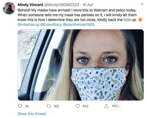 Woman Uses Penis Face Mask To Make People Back The Fk Up Amid