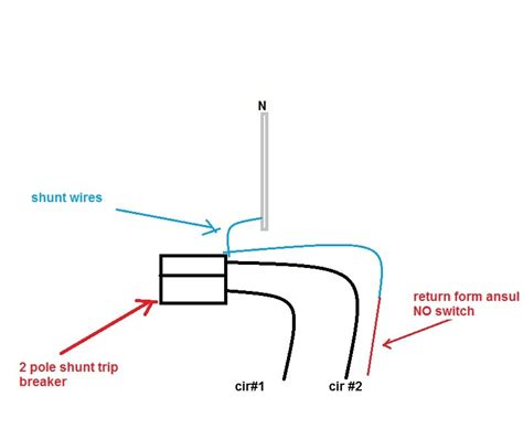 Shunt Trip Circuit Breaker Wiring Diagram Wiring Diagram Breaker Fault