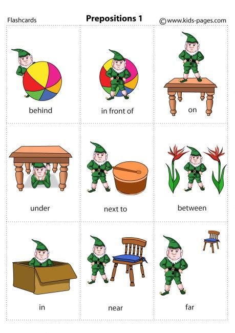 free printable preposition flashcards