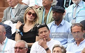 Carine Galli and Sylvain Wiltord attend day 5 of the 2016 French Open ...